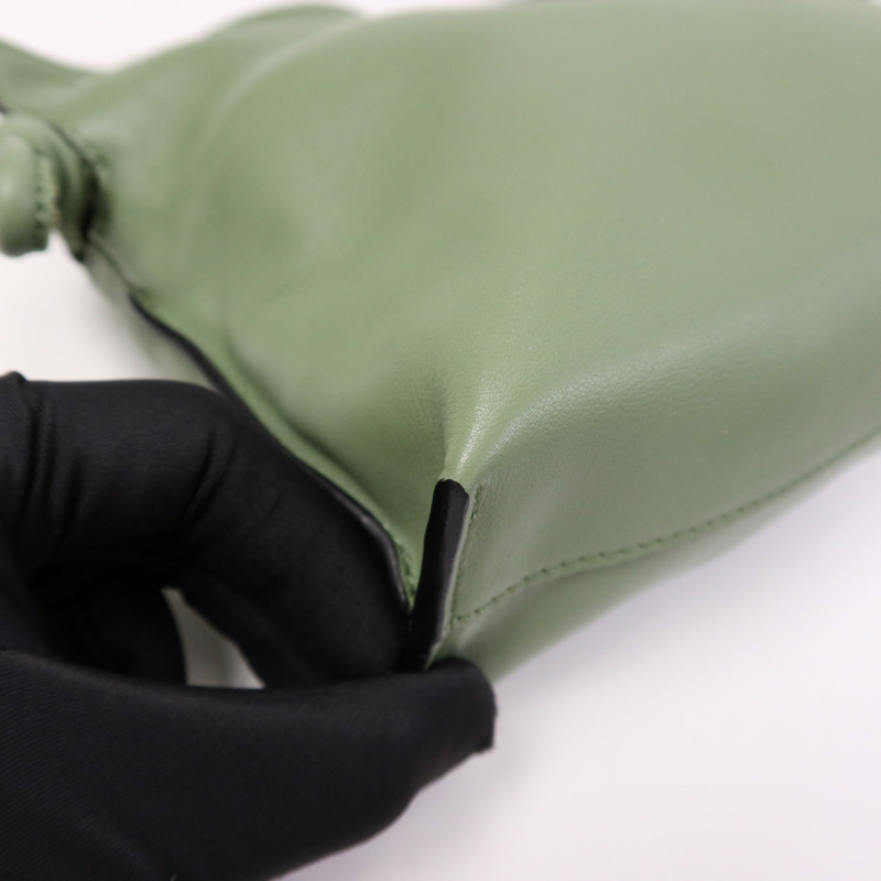 LOEWE 牛皮皮革Flamenco Cluth金扣肩背袋-5