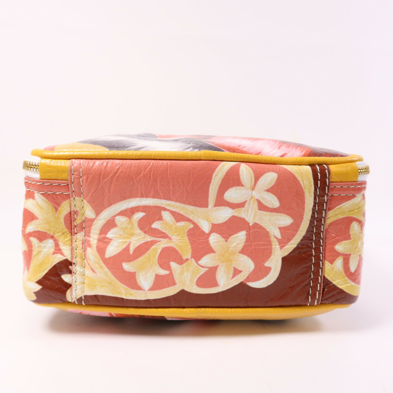 BALENCIAGA 塗層帆布Floral Blanket Square Messenger銀扣手挽肩背兩用袋-2