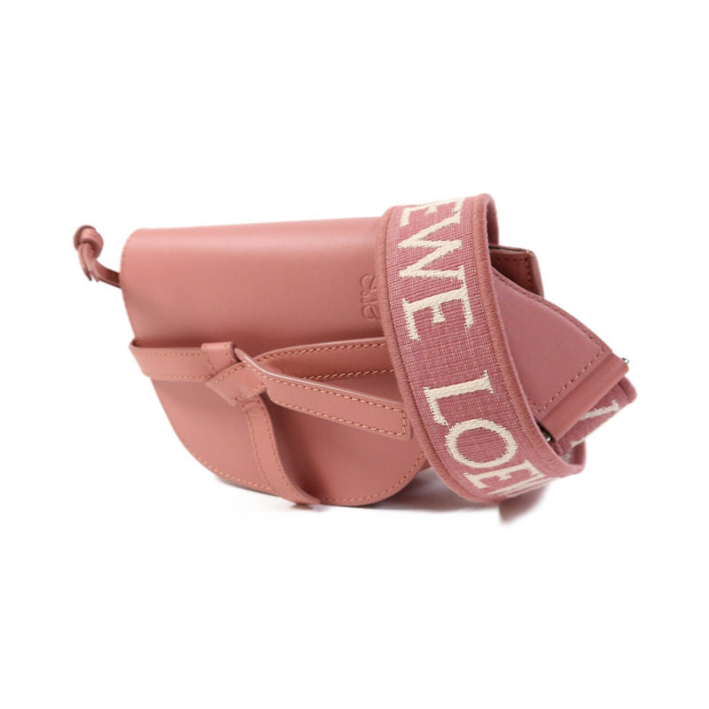 LOEWE 牛皮皮革Mini Gate Dual銀扣肩背袋-2