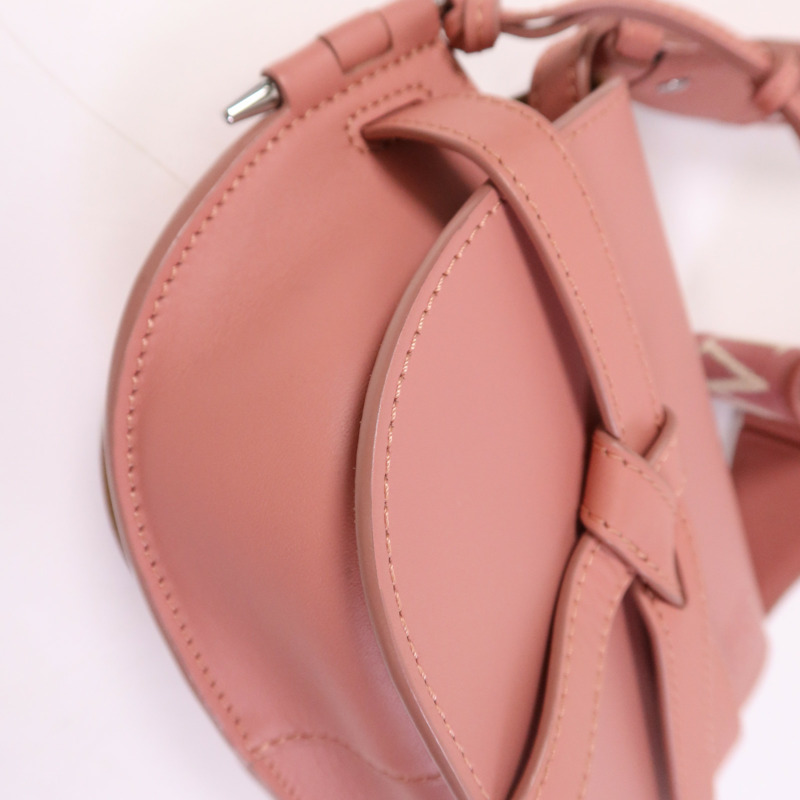LOEWE 牛皮皮革Mini Gate Dual銀扣肩背袋-5
