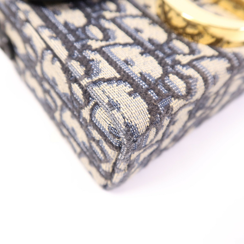 Dior 帆布/皮革30 Montaigne金扣肩背袋袋-5