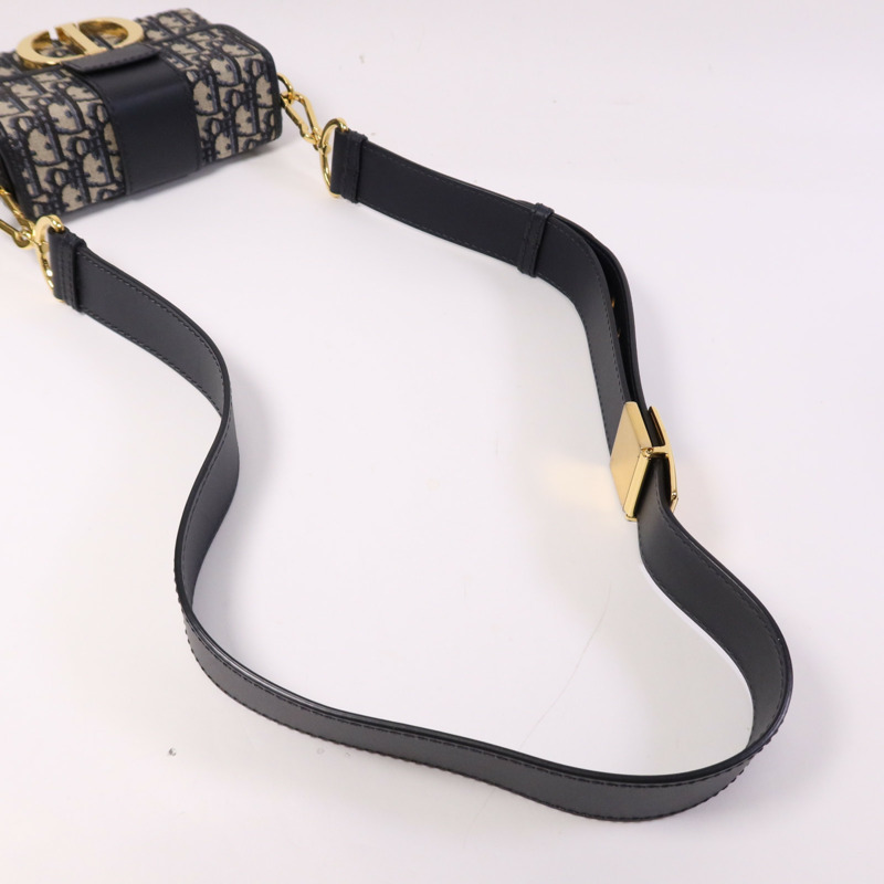 Dior 帆布/皮革30 Montaigne金扣肩背袋袋-8