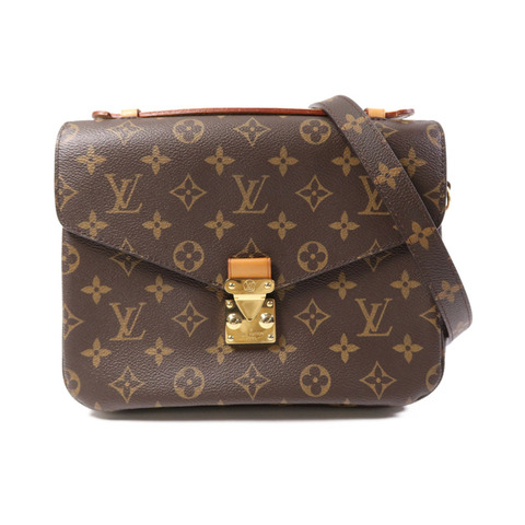 LOUIS VUITTON Monogram Pochette Metis MM金扣手挽肩背兩用袋