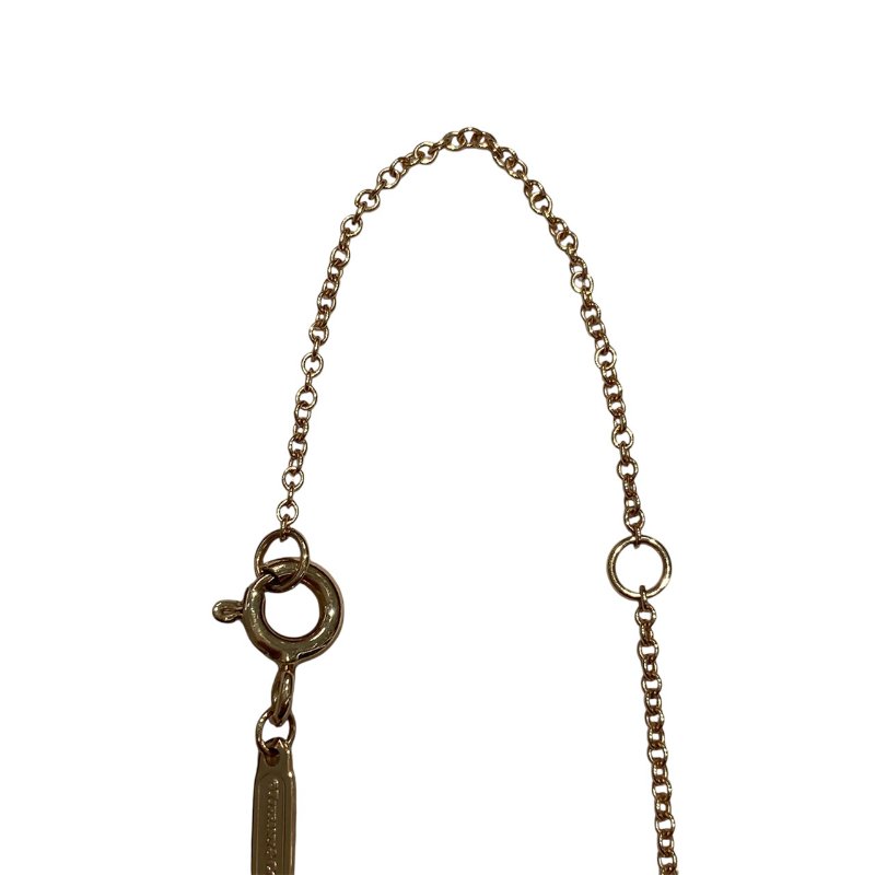 TIFFANY&CO. 蒂芙尼 限定版KNOT項鍊  K18 粉色剛玉 金色 粉色-3