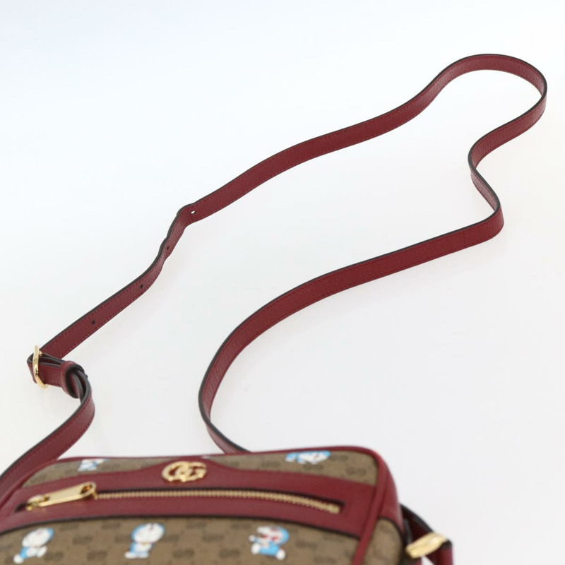 【日本直送】GUCCI GUCCI × 哆啦A夢 Micro GG Supreme 包 PVC 米色 金色 647784 正品 149862SM-13