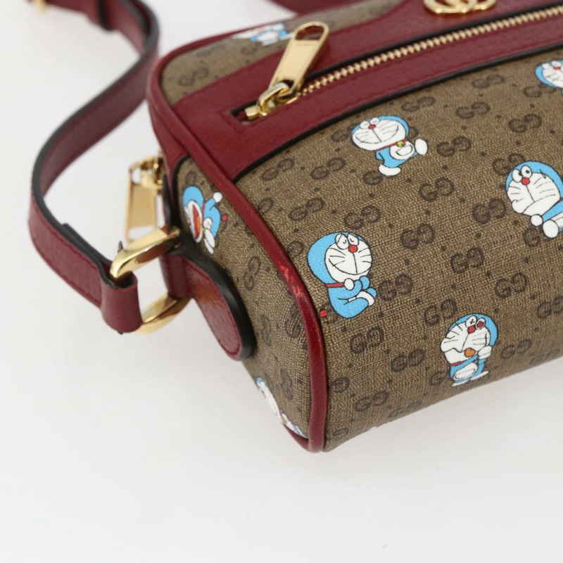 【日本直送】GUCCI GUCCI × 哆啦A夢 Micro GG Supreme 包 PVC 米色 金色 647784 正品 149862SM-14