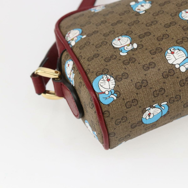 【日本直送】GUCCI GUCCI × 哆啦A夢 Micro GG Supreme 包 PVC 米色 金色 647784 正品 149862SM-16