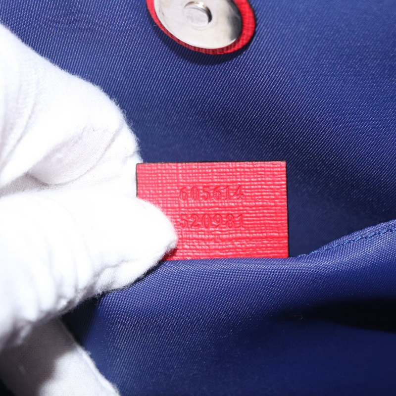 【日本直送】GUCCI 托特包 PVC 海軍藍/銀色 605614 正品 159842M-10