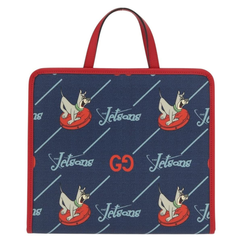 【日本直送】GUCCI 托特包 PVC 海軍藍/銀色 605614 正品 159842M-12