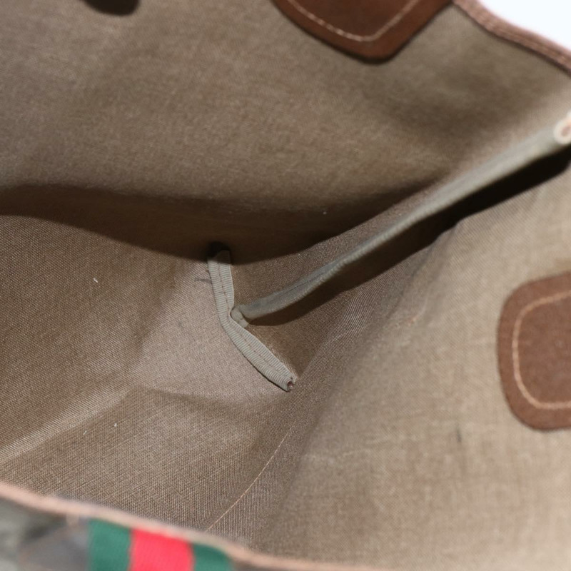 【日本直送】GUCCI GG Supreme Web Sherry Line 手提包 PVC 米色 39 02 003 正品 ep13207V-19