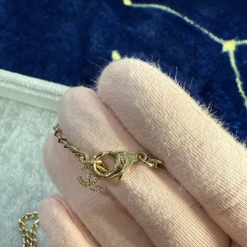 香奈兒 蝴蝶結皮穿項鍊 Chanel蝴蝶結項鍊-5