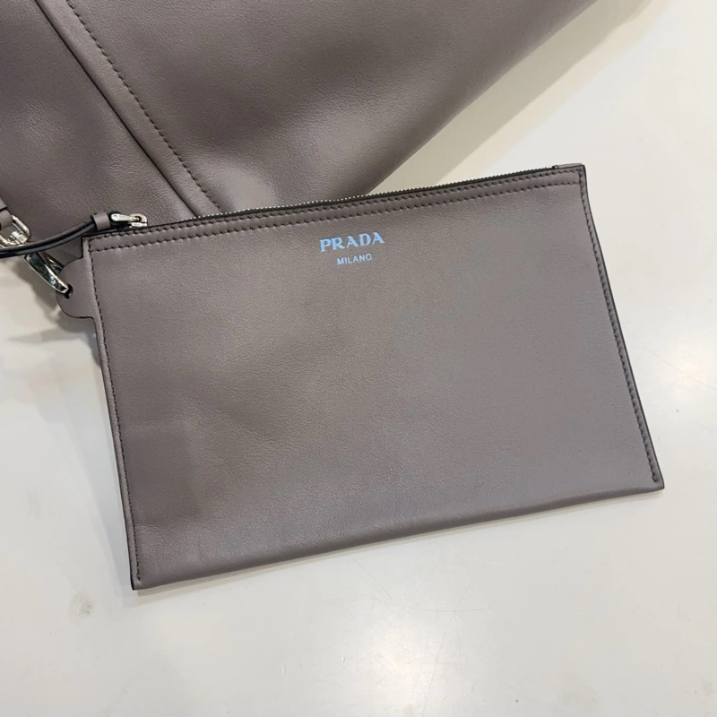 Prada 大號 灰色 牛皮 托特包 尺寸約46*33-8