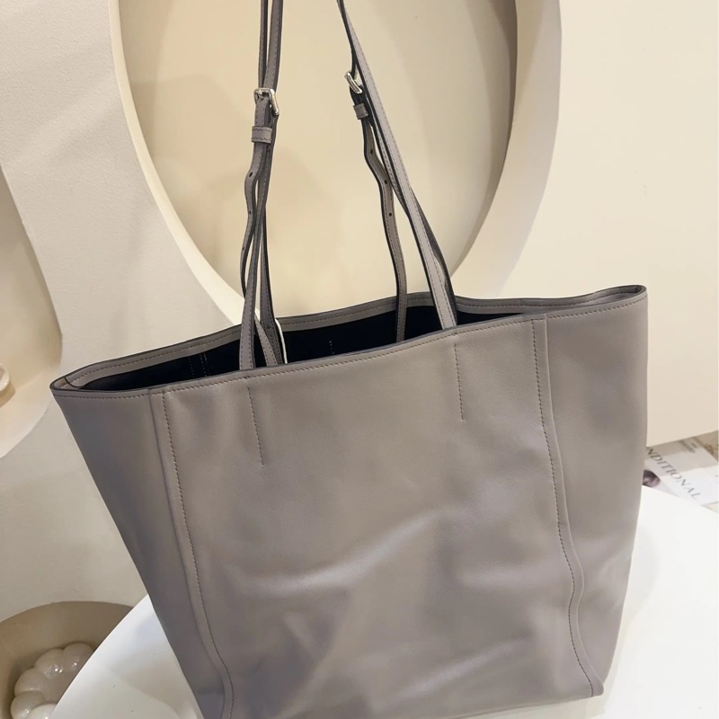 Prada 大號 灰色 牛皮 托特包 尺寸約46*33-10