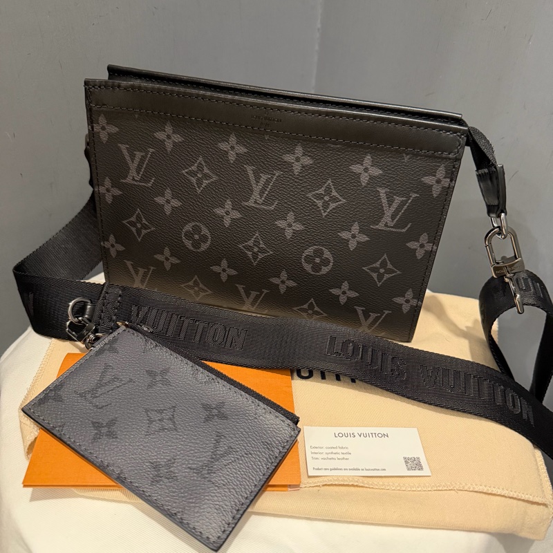 LV Louis Vuitton M81124 黑武士 二合一 斜背包-1