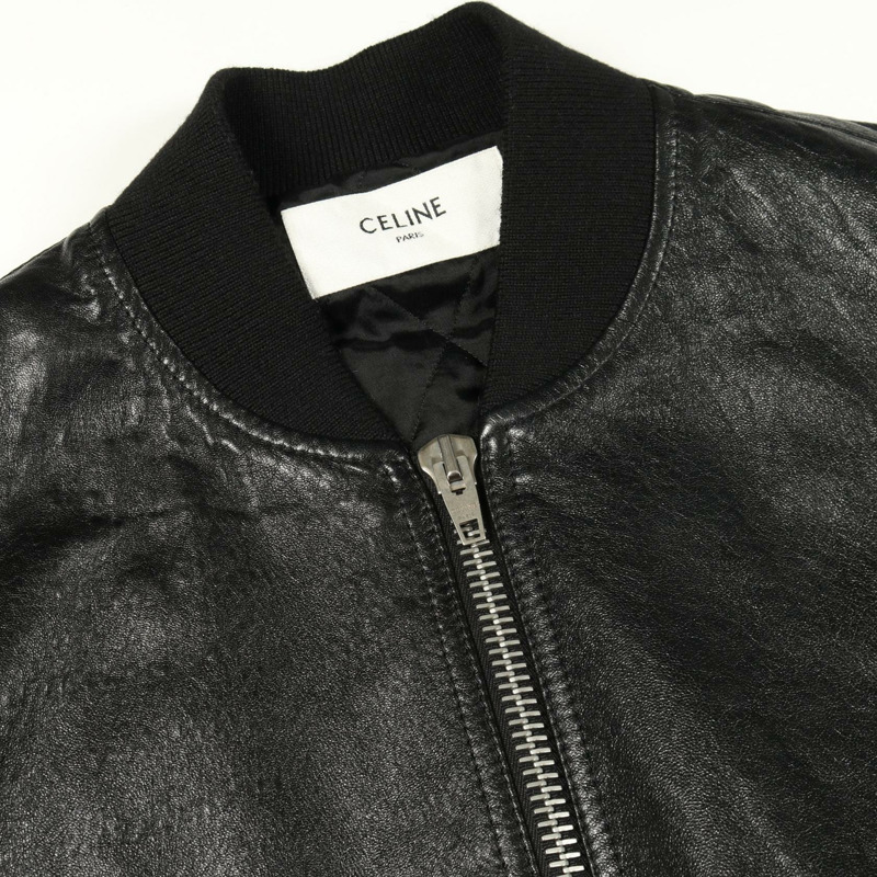 CELINE 黑色皮夾克 #48 二手男款-7