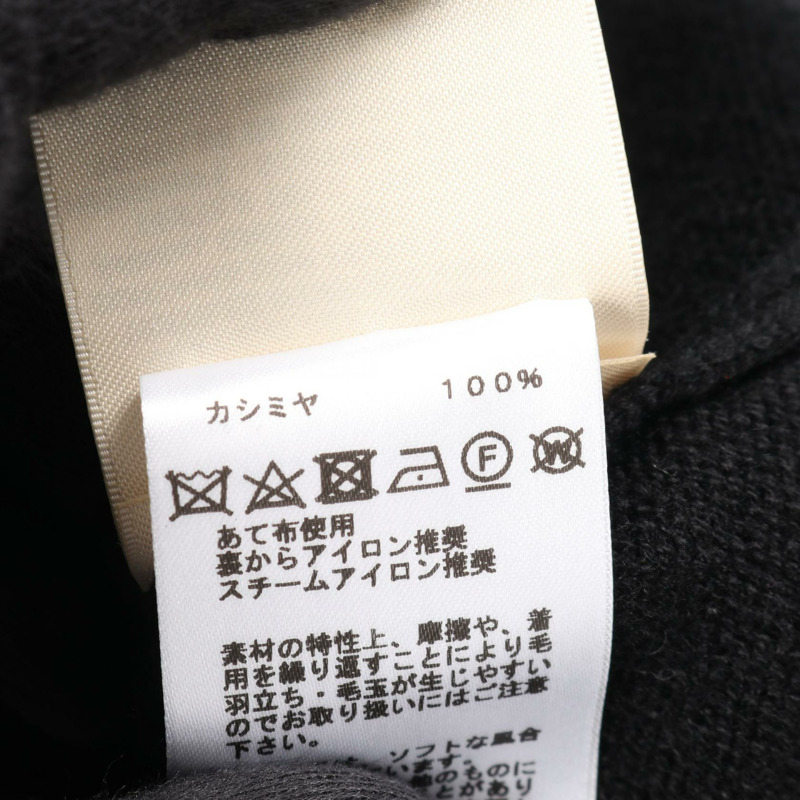 愛馬仕 Sellier 紐扣針織背心 3H2706D1 羊絨黑色 二手 女款 34 碼-3