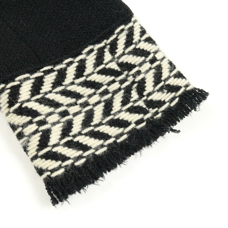 香奈兒 COCO Mark 斜紋軟呢外套 P24497 V15066 羊毛 黑白 二手 女款-6