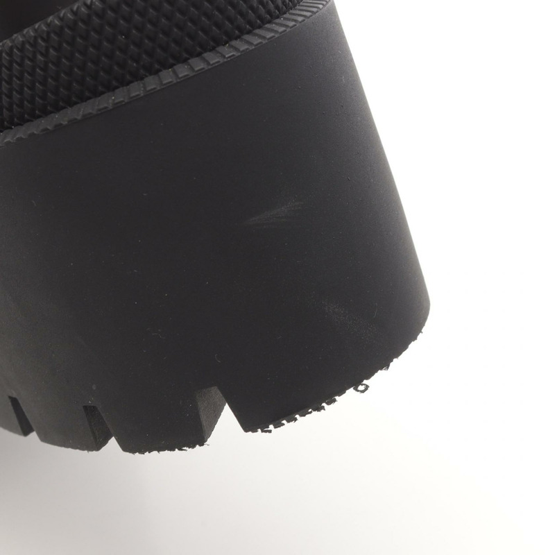 GUCCI 中跟短靴，黑色真皮，附logo，二手女款 #38-7