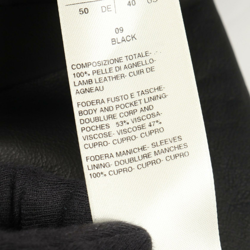 Rick Owens 襯衫夾克 皮革牛仔羊皮黑色二手男款-4