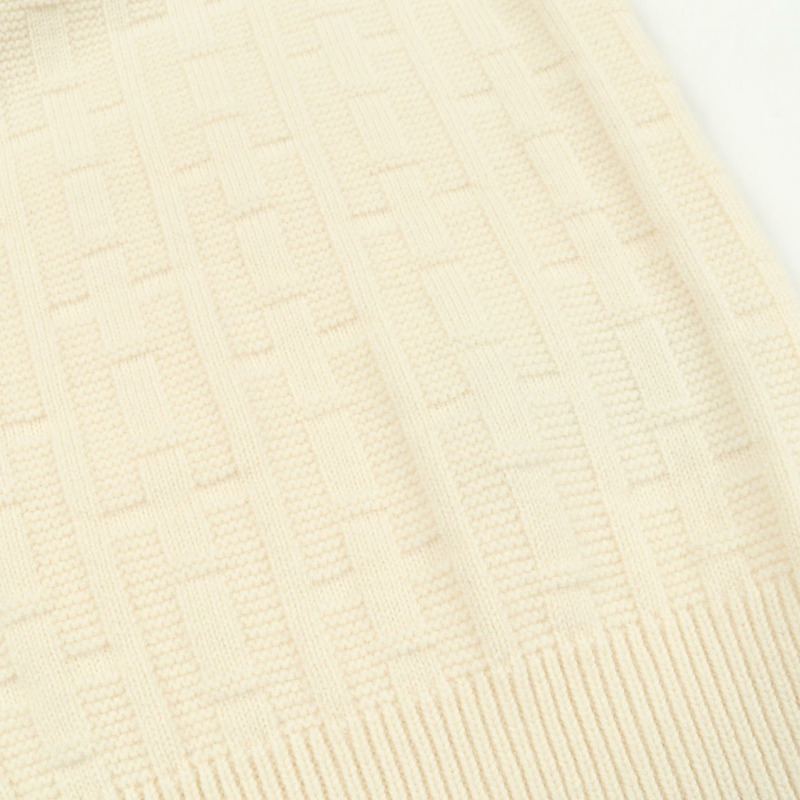 愛馬仕 Sellier 紐扣 H 圖案開襟羊毛針織衫 3E2713DB 米色 二手 #36-5