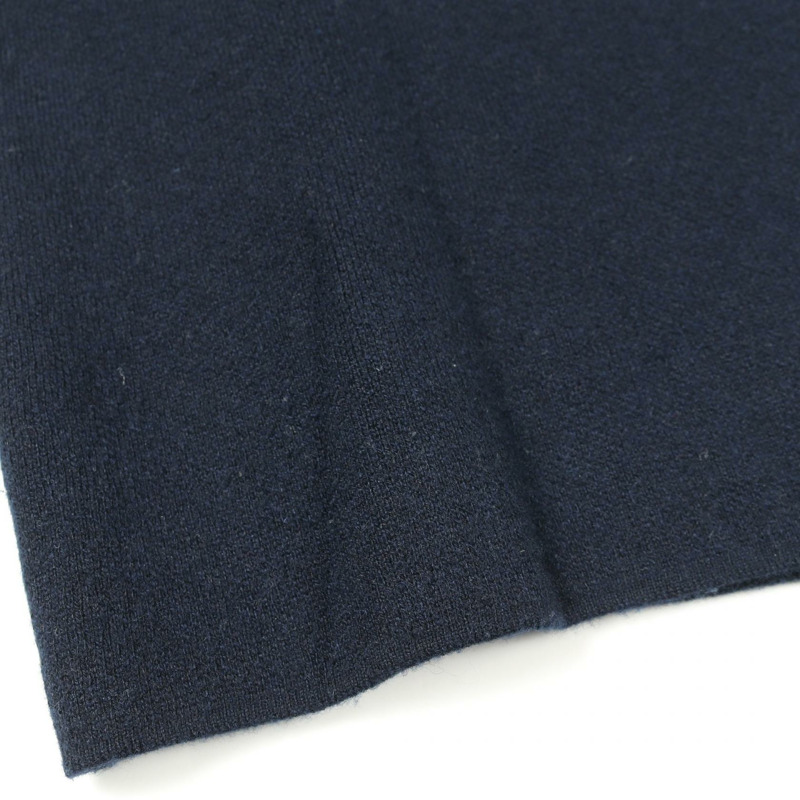 愛馬仕針織衫 #36 短袖 3E2609D5 羊絨棉 海軍藍 二手 女款-4
