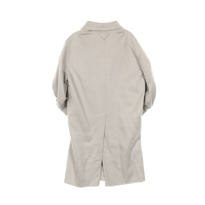 PRADA 繭型袖子其他羊絨大衣灰色二手女裝-1