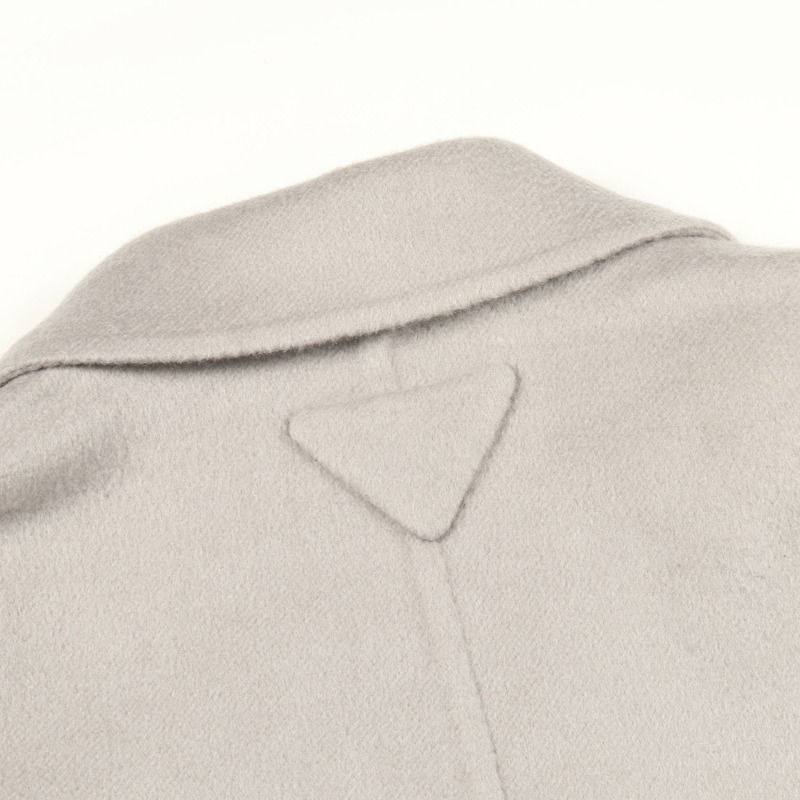 PRADA 繭型袖子其他羊絨大衣灰色二手女裝-9