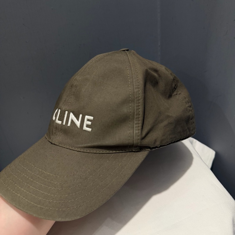 Celine 刺繡字母 棒球帽 綠 L-5