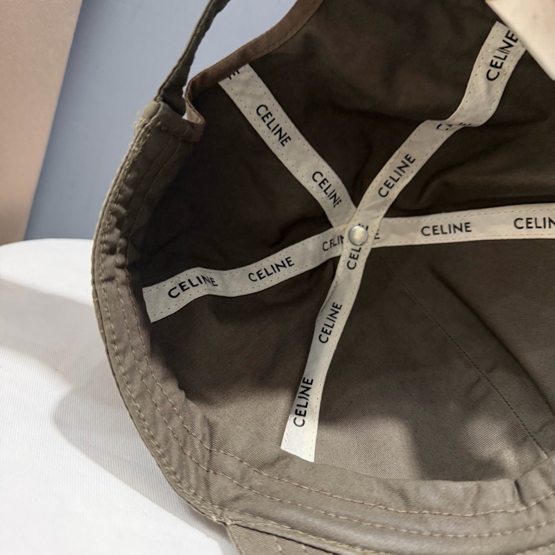 Celine 刺繡字母 棒球帽 綠 L-7