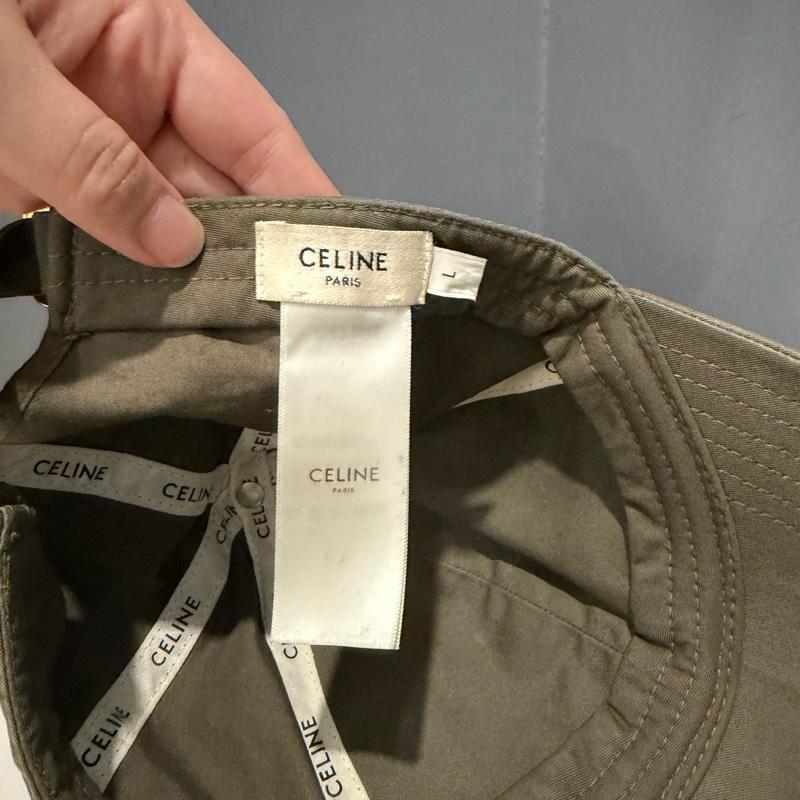Celine 刺繡字母 棒球帽 綠 L-8
