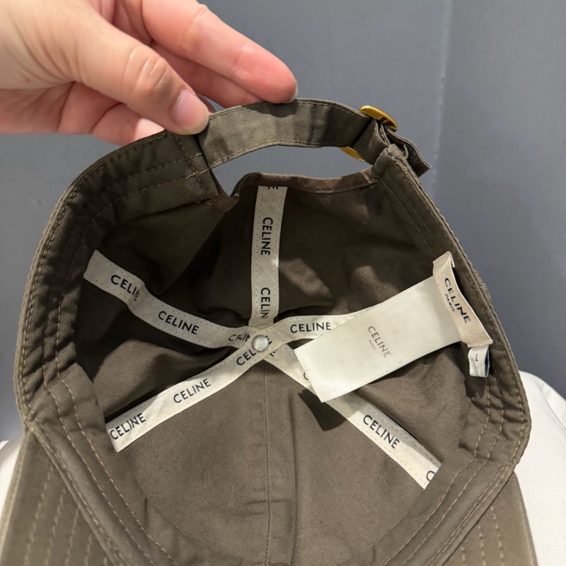 Celine 刺繡字母 棒球帽 綠 L-9