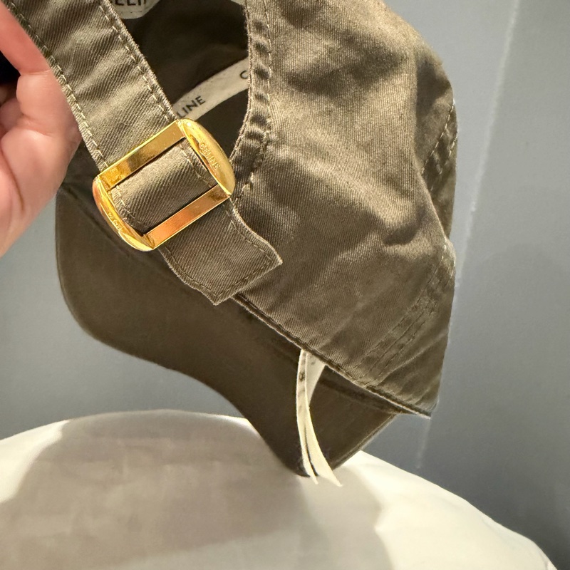 Celine 刺繡字母 棒球帽 綠 L-10