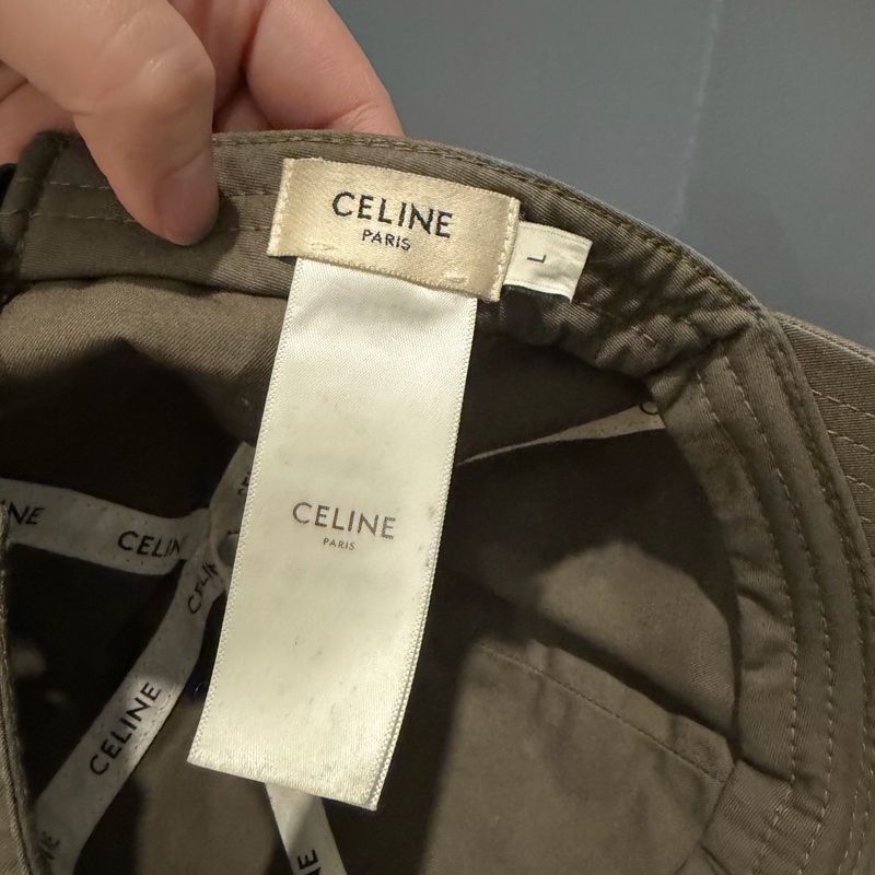 Celine 刺繡字母 棒球帽 綠 L-14