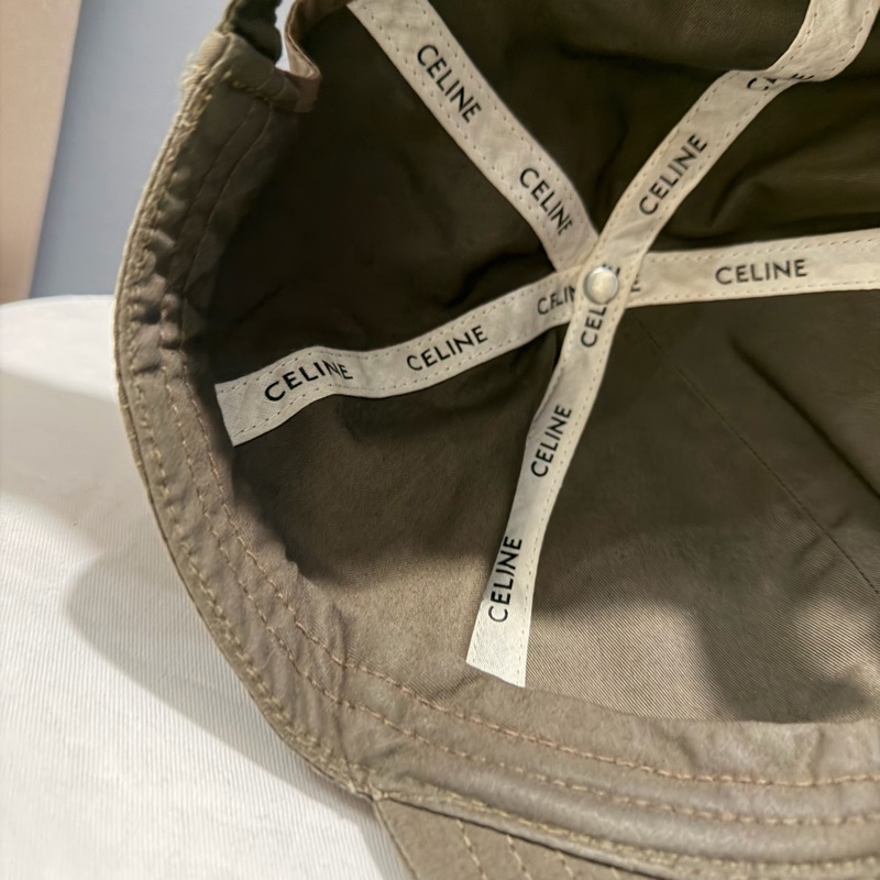 Celine 刺繡字母 棒球帽 綠 L-17