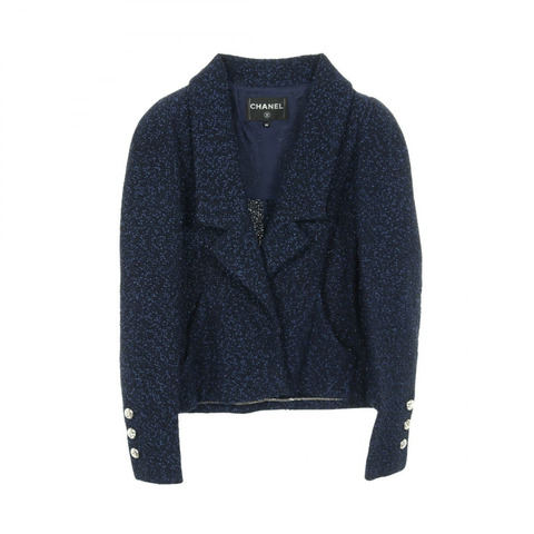 香奈兒其他外套 尼龍聚酯纖維/棉 海軍藍 二手 女