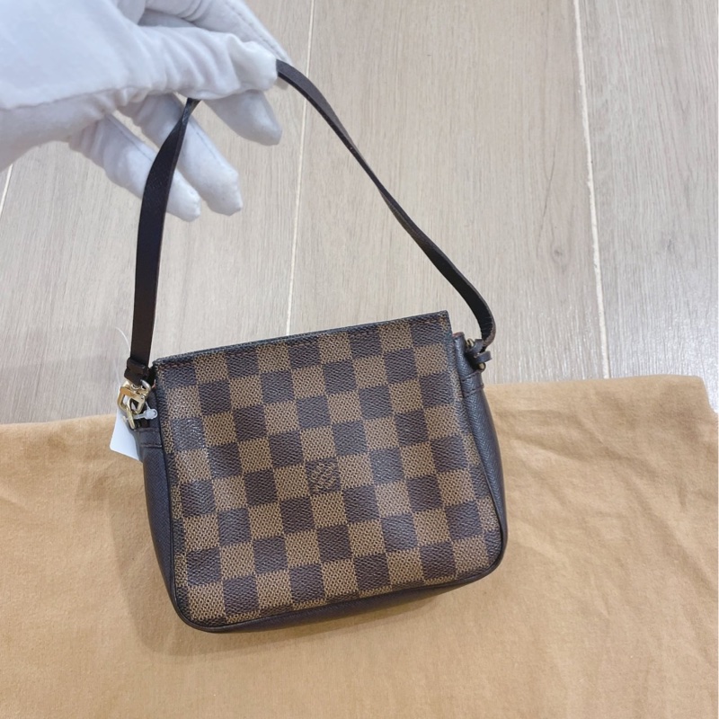 LV 棕棋盤格 方胖子 尺寸約16x14-2