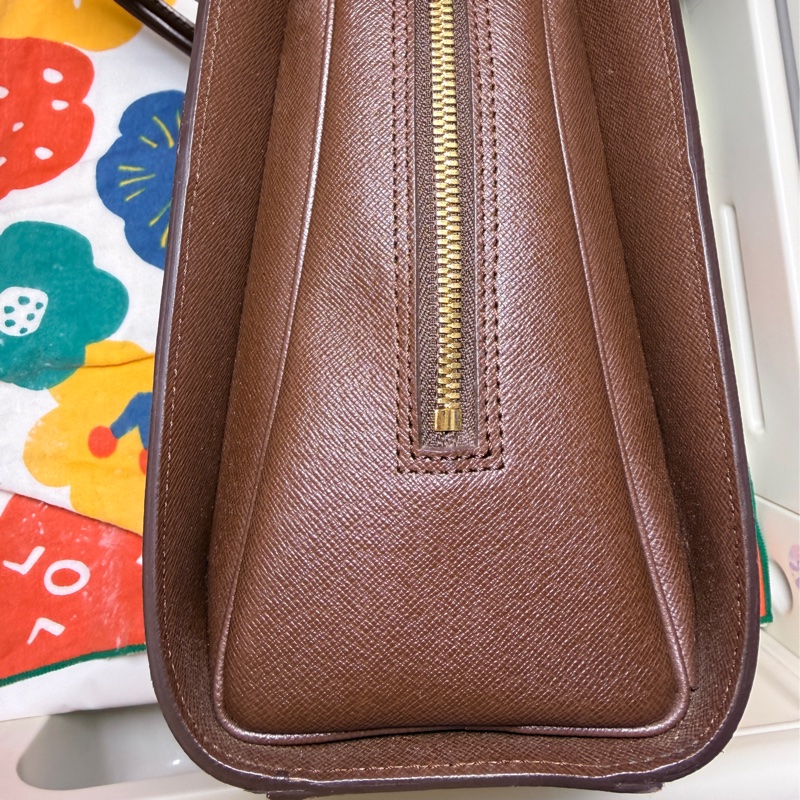 LOUIS VUITTON 棕色 棋盤格帆布 Triana 手提包 N51155-2