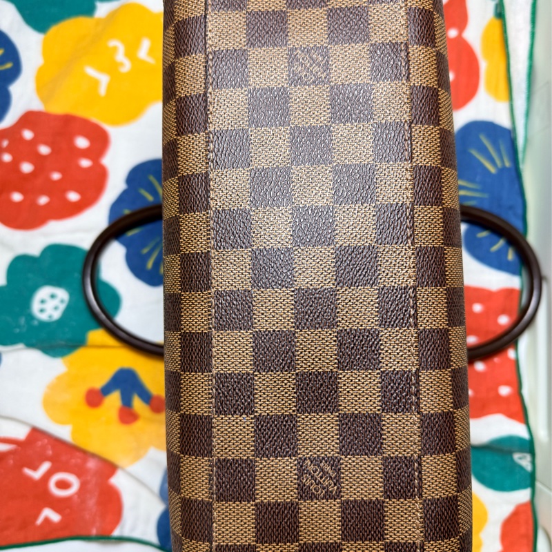 LOUIS VUITTON 棕色 棋盤格帆布 Triana 手提包 N51155-6