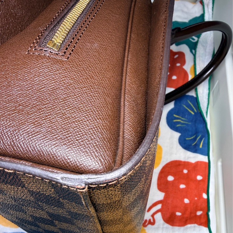 LOUIS VUITTON 棕色 棋盤格帆布 Triana 手提包 N51155-12