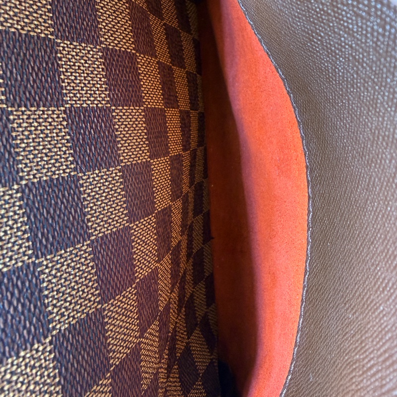 LOUIS VUITTON 棕色 棋盤格帆布 Triana 手提包 N51155-14