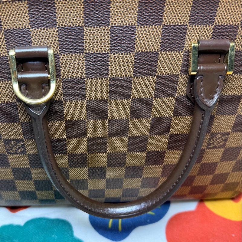 LOUIS VUITTON 棕色 棋盤格帆布 Triana 手提包 N51155-18