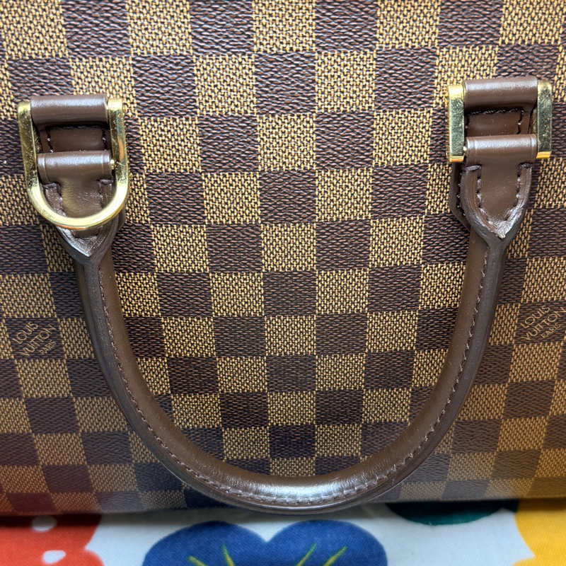 LOUIS VUITTON 棕色 棋盤格帆布 Triana 手提包 N51155-19