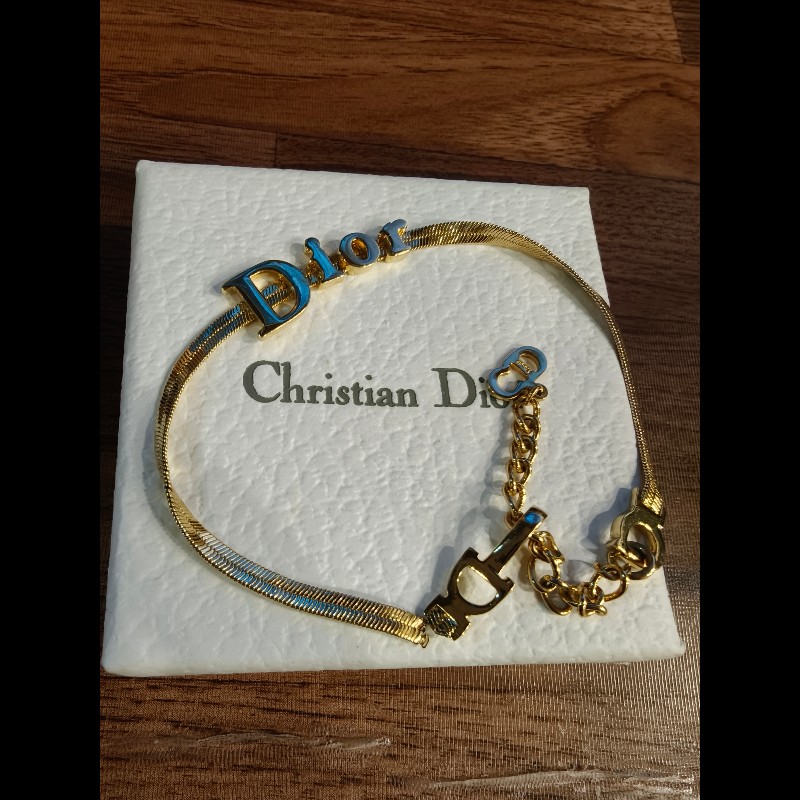 日本帶回絕版Christian Dior Logo 手鍊，附盒子-3