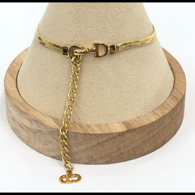 日本帶回絕版Christian Dior Logo 手鍊，附盒子-9