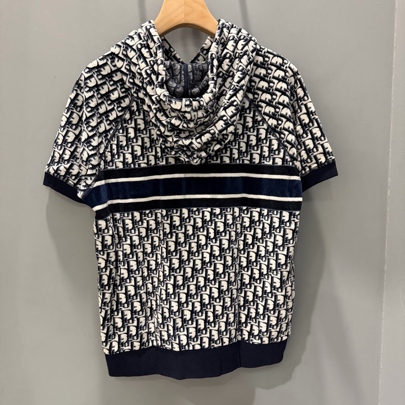 Dior 老花 毛巾布 連帽上衣 L-1