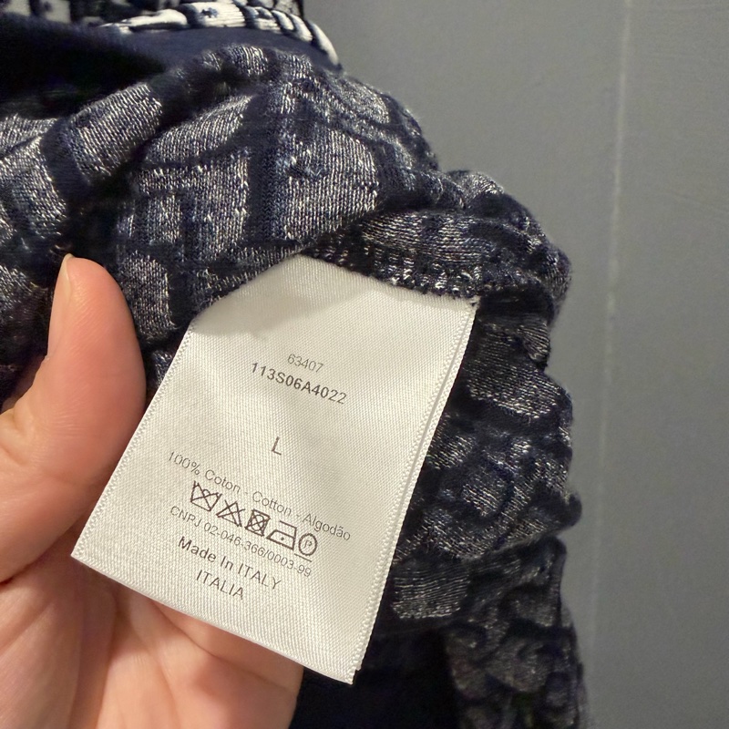 Dior 老花 毛巾布 連帽上衣 L-8