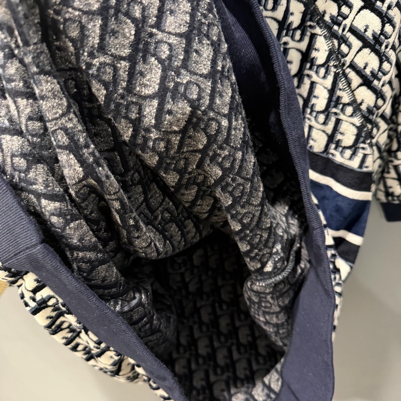 Dior 老花 毛巾布 連帽上衣 L-12