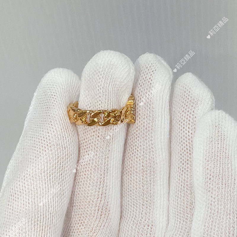 莉亞精品♡ Dior 水鑽戒指 #M 近新美品-4