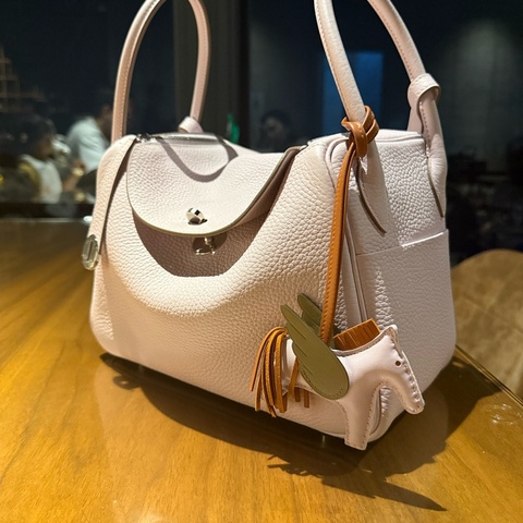 Hermes Lindy26 夢幻紫 銀釦 U刻 TC皮