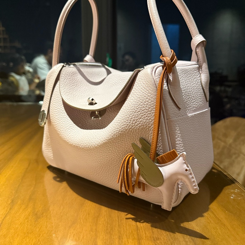 Hermes Lindy26 夢幻紫 銀釦 U刻 TC皮-0